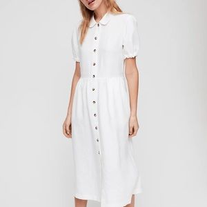 Aritzia White Midi Dress